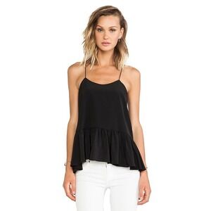 TIBI New York Black Sleeveless Peplum Tank Top Blouse - Size 4‎